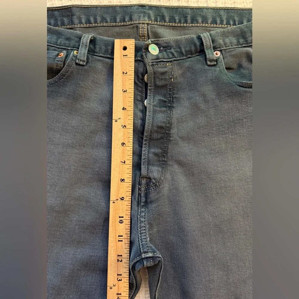Levi’s 501 Original Fit Straight Leg Jeans Gray Blue 36x30